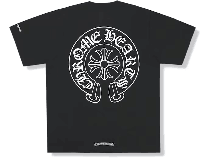 Ch*0me He**ts horse shoe logo pocket t-shirt black