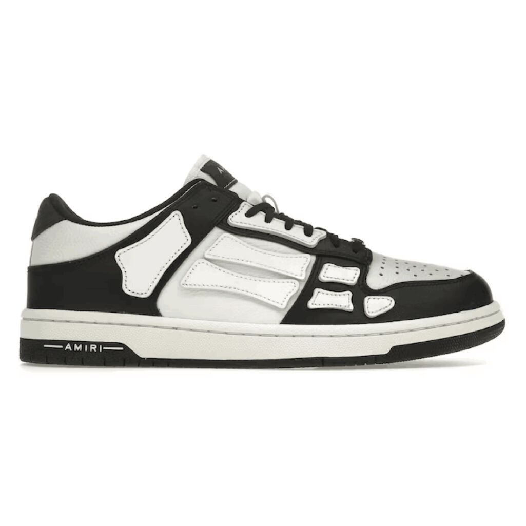 AMIRI Skel Top Low Black White